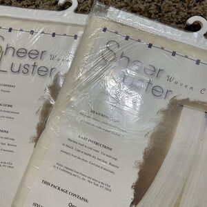 Sheer Luster Woven Curtains